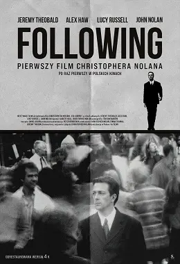 FOLLOWING, thriller, kryminał, USA, Wielka Brytania, od 15 lat                                      1998T2D166